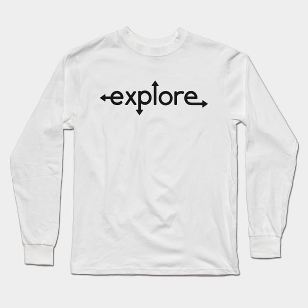 Explore Arrows Long Sleeve T-Shirt by RainShineDesign